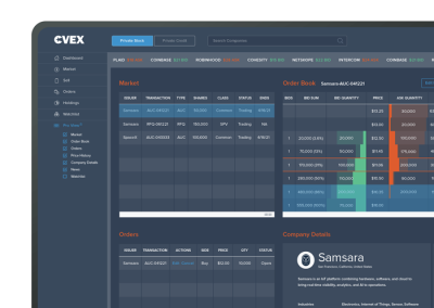 CVEX Trading Platform UI